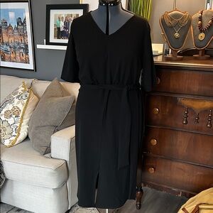 Love By Design Classic Black Midi Dress